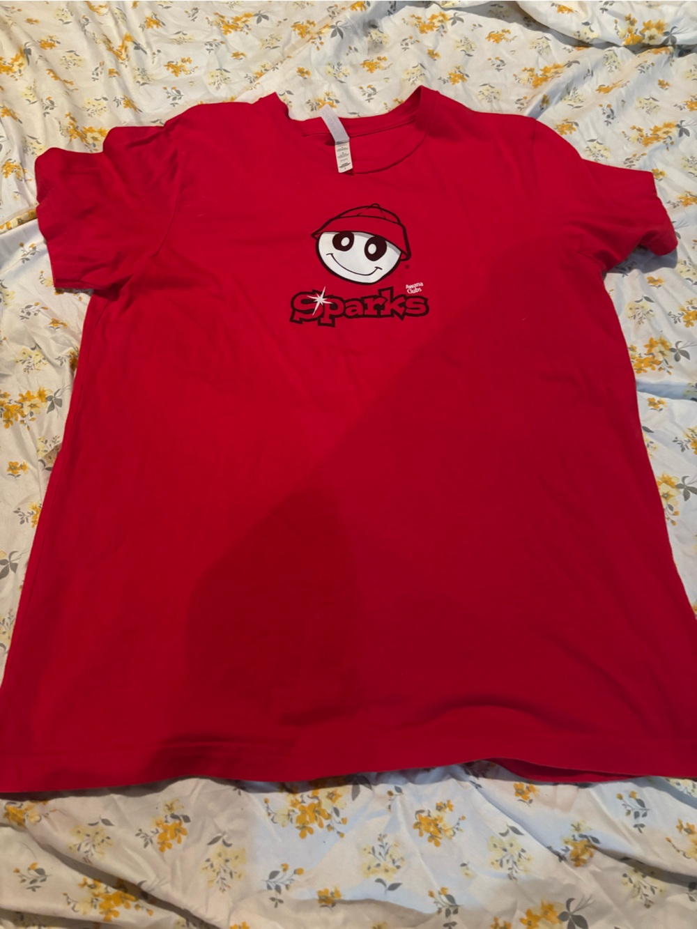 Bella Canvas Red Graphic Women's Pajama Top with Playful Mascot